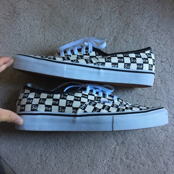 supreme checkered vans